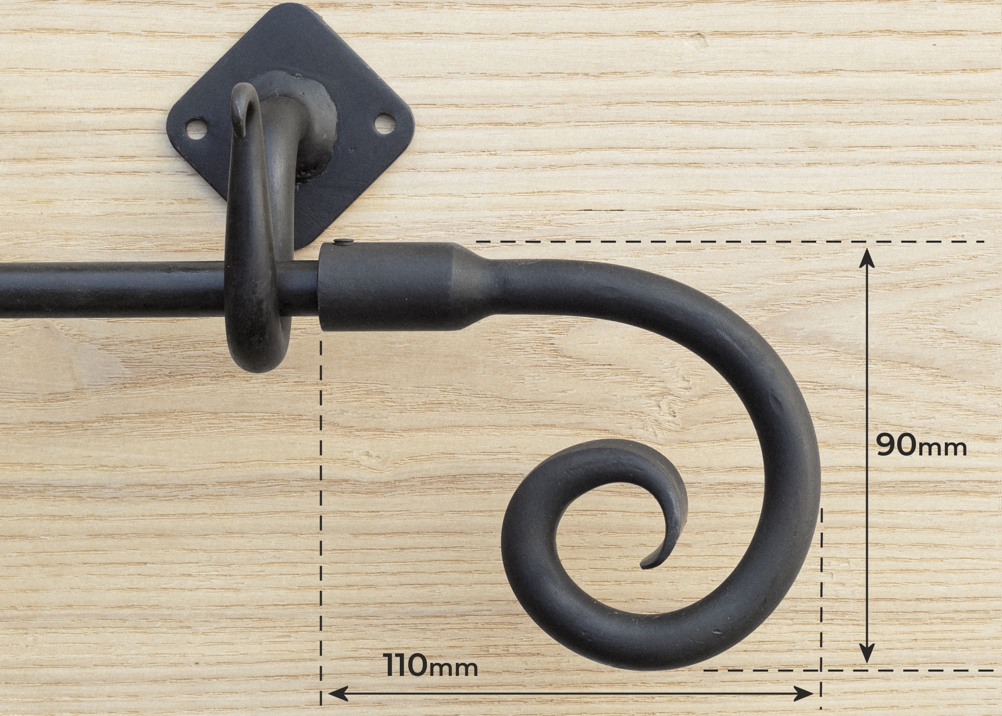 Curl Finial 12mm - Image 2