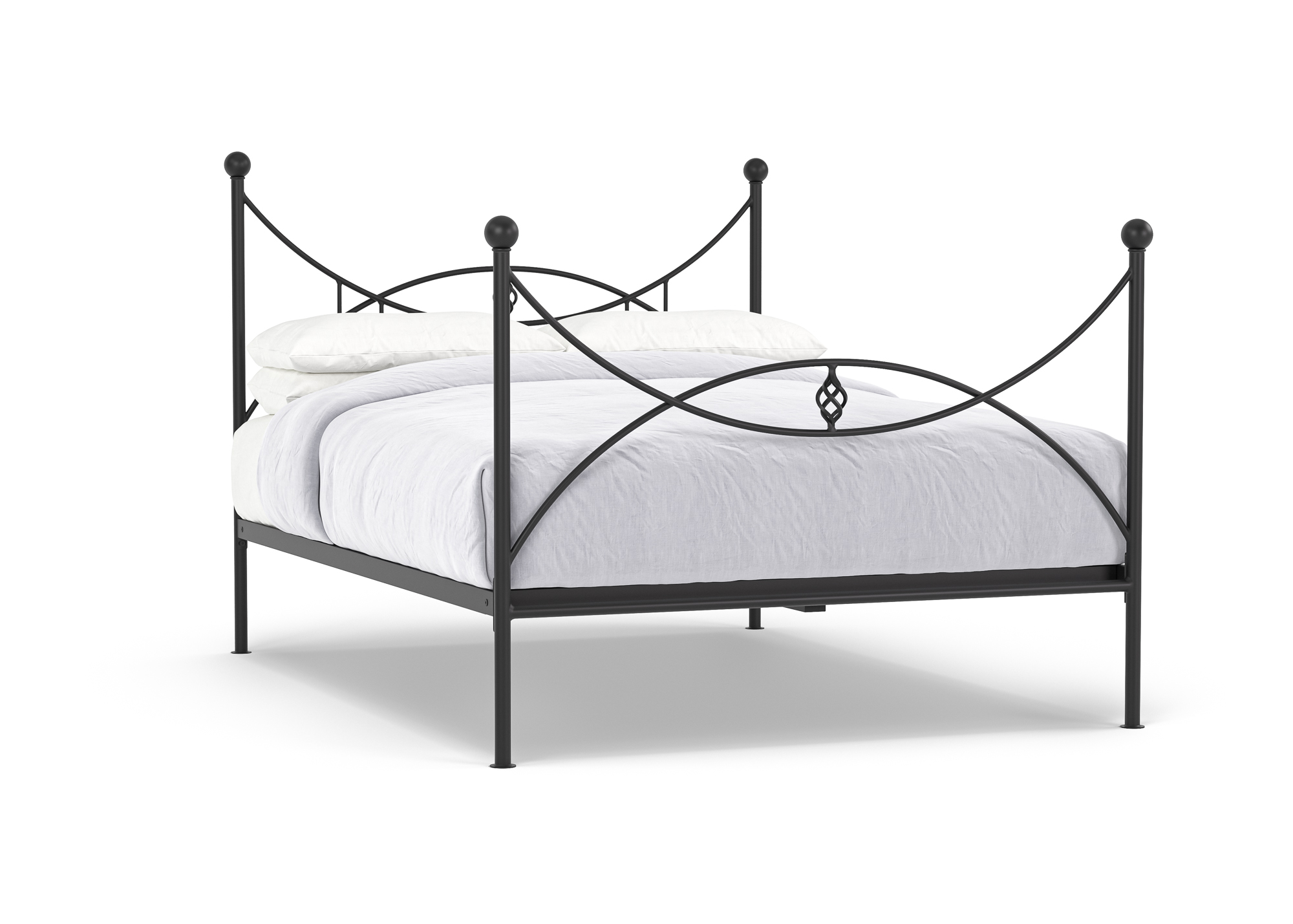 iron double bed