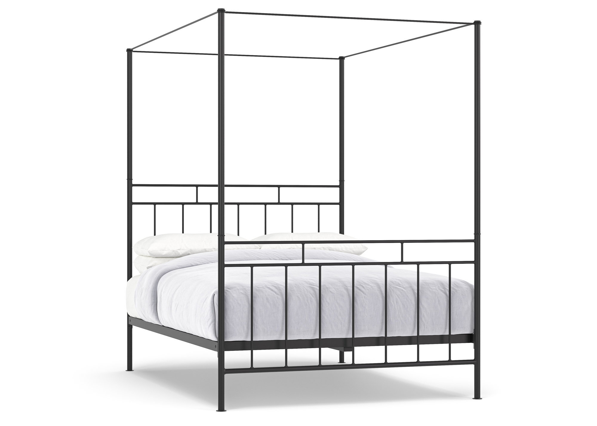 black four poster bed