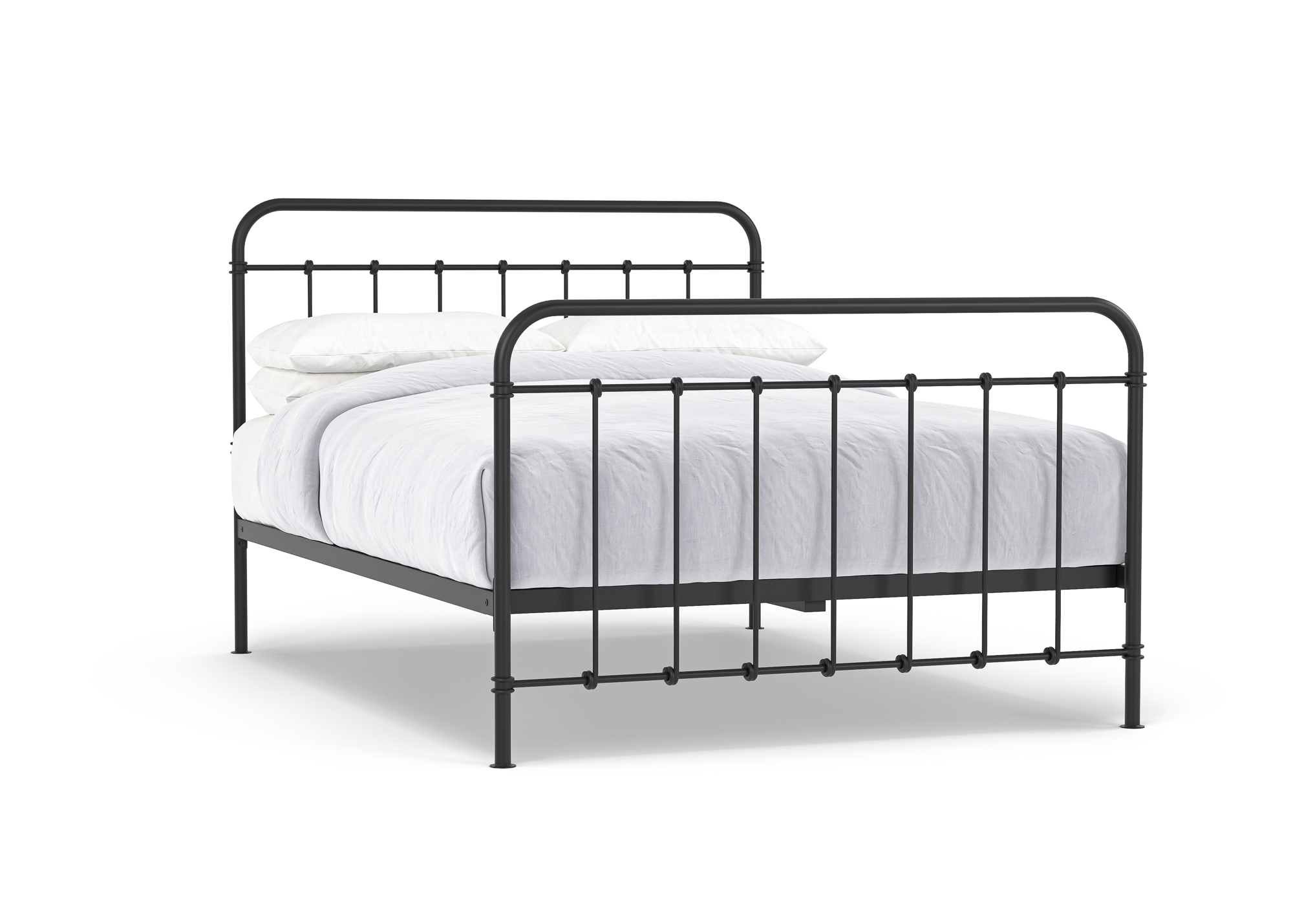iron frame bed