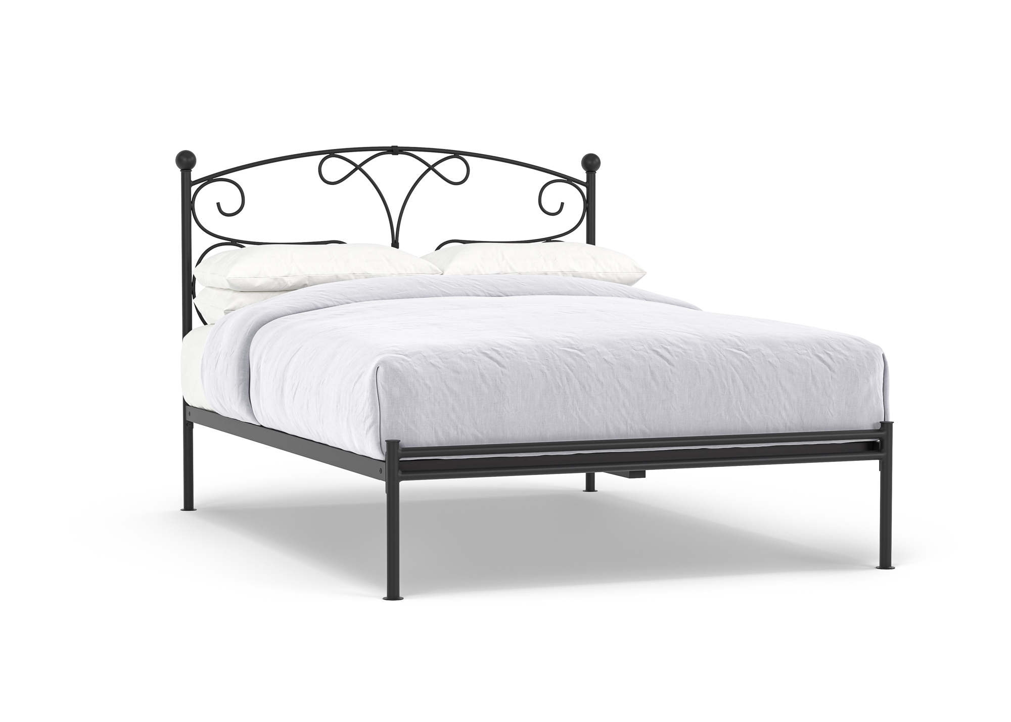 iron black bed