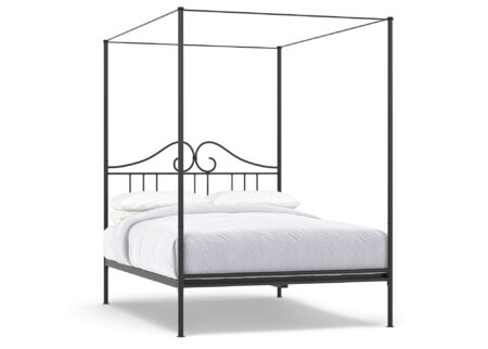 black four poster bed