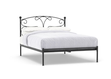 iron black bed