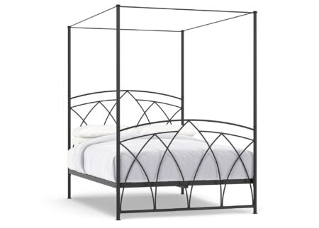 metal four poster bed