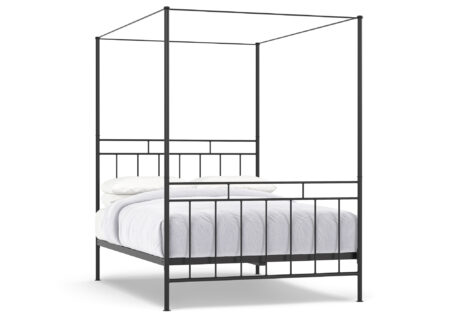 black four poster bed