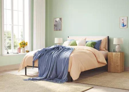 velvet double bed frame