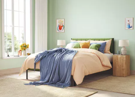 upholstered king bed