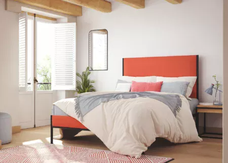 velvet fabric bed
