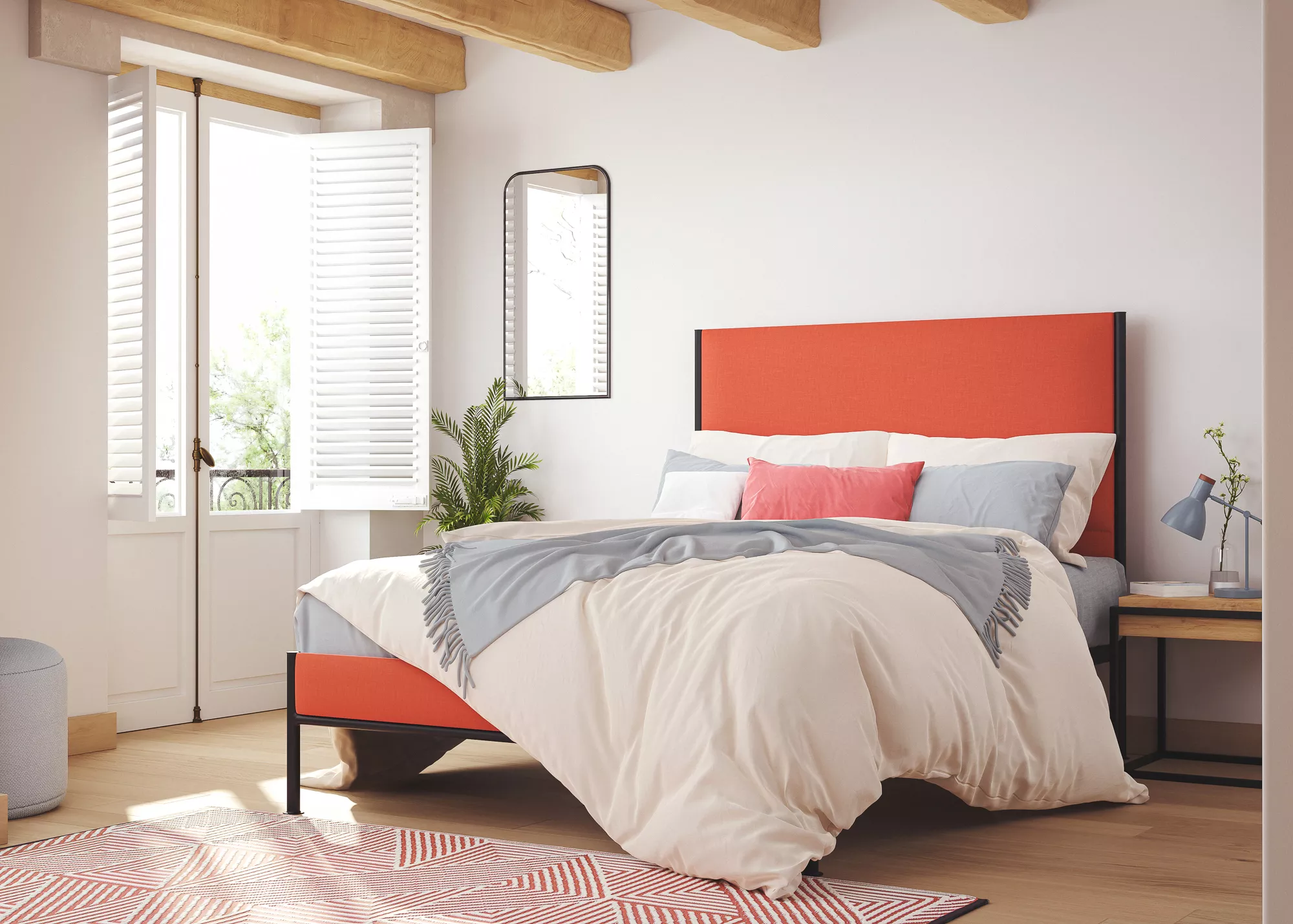 velvet fabric bed