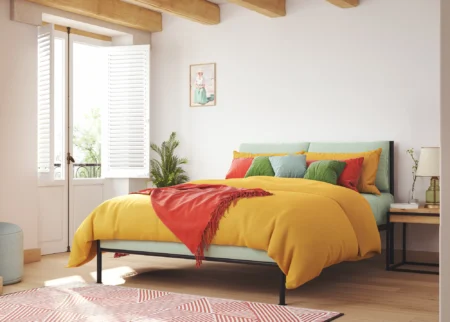 velvet bed frame