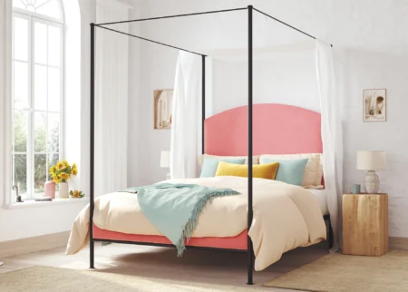 upholstered frame bed