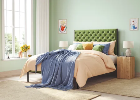 plush velvet bed