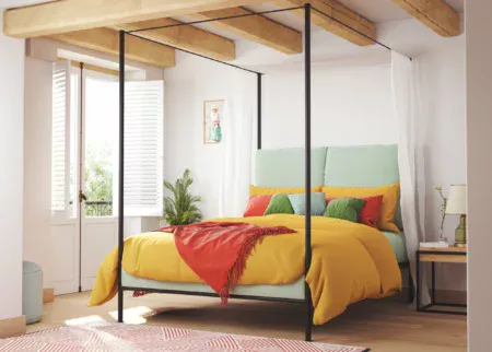 upholstered bed frame