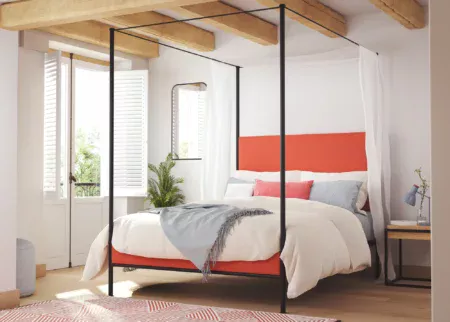 velvet king size bed