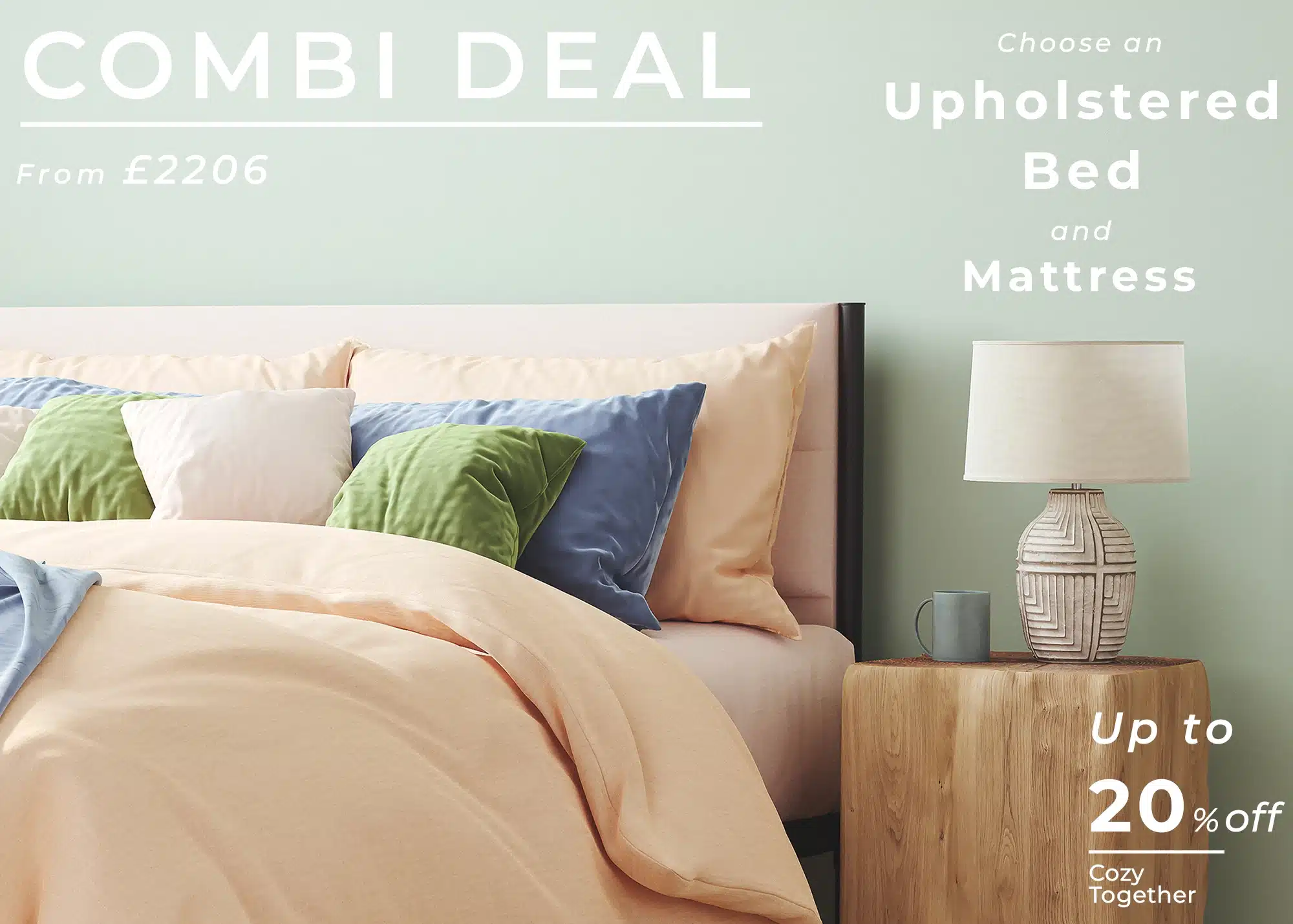 Combi Deal - Upholstered Beds Low